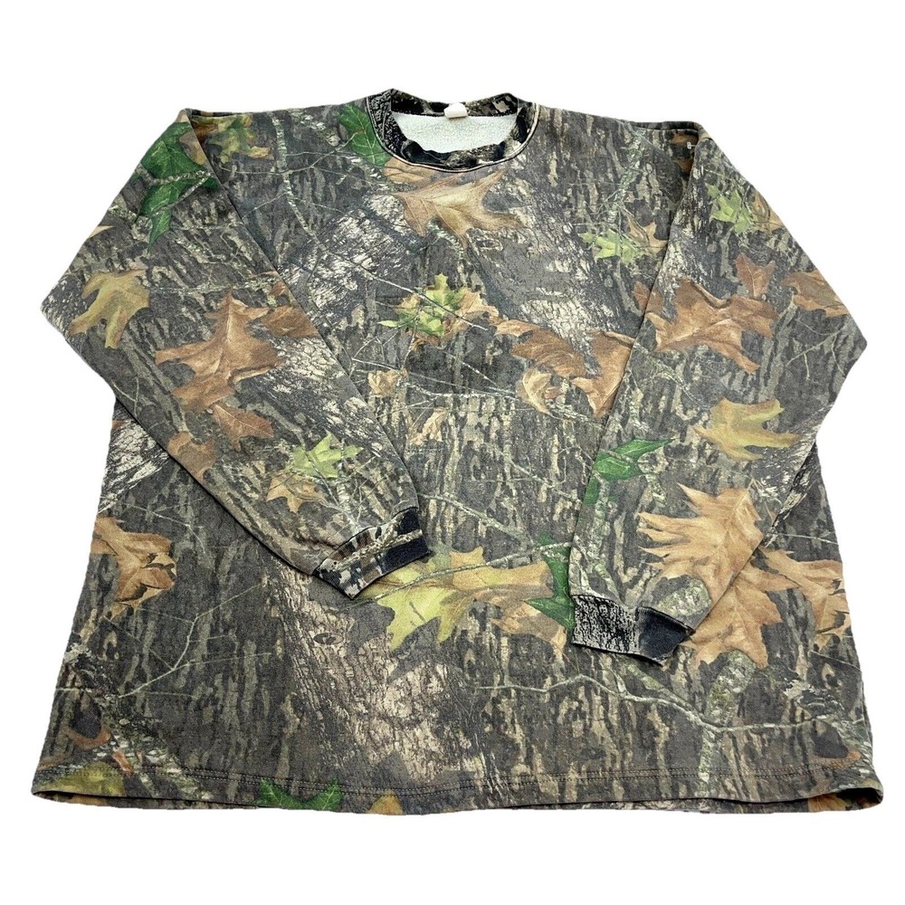 Vintage Camo Sweatshirt Men XXL Crew Neck Sweater Realtree USA 90s Y2K Skate